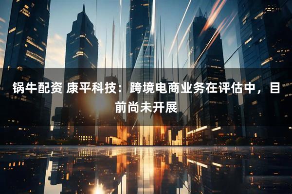 锅牛配资 康平科技：跨境电商业务在评估中，目前尚未开展