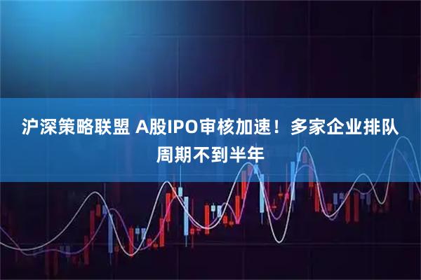沪深策略联盟 A股IPO审核加速！多家企业排队周期不到半年